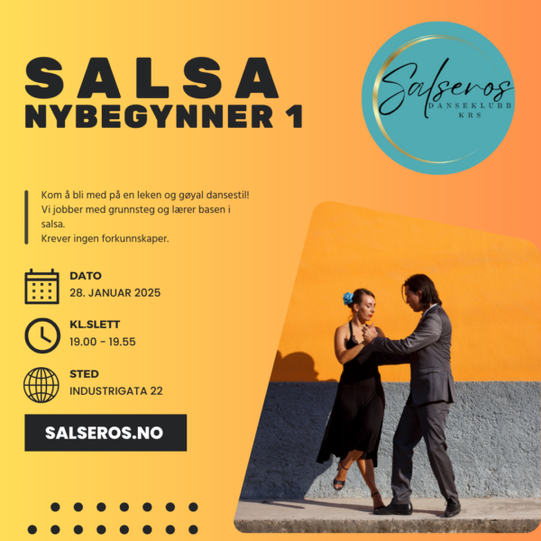 Salsa Nybegynner 1. Oppstart 28. Januar - 5 uker.